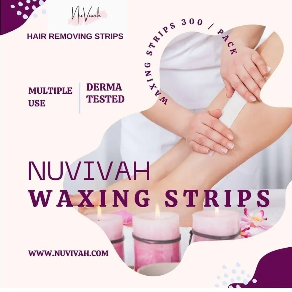Non-Woven Hair Removing Waxing Strips Large (2.76 x 7.88 Inches) 300 Pack